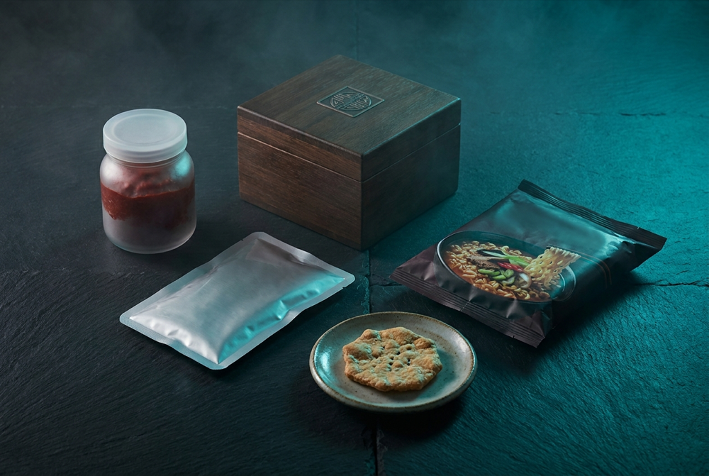 Korean food products and packaging